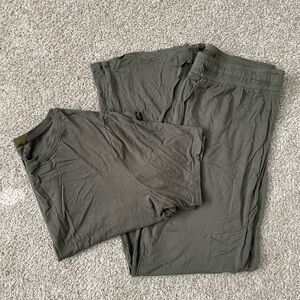 Nuuds Women’s Pajama Set in Olive (Medium)